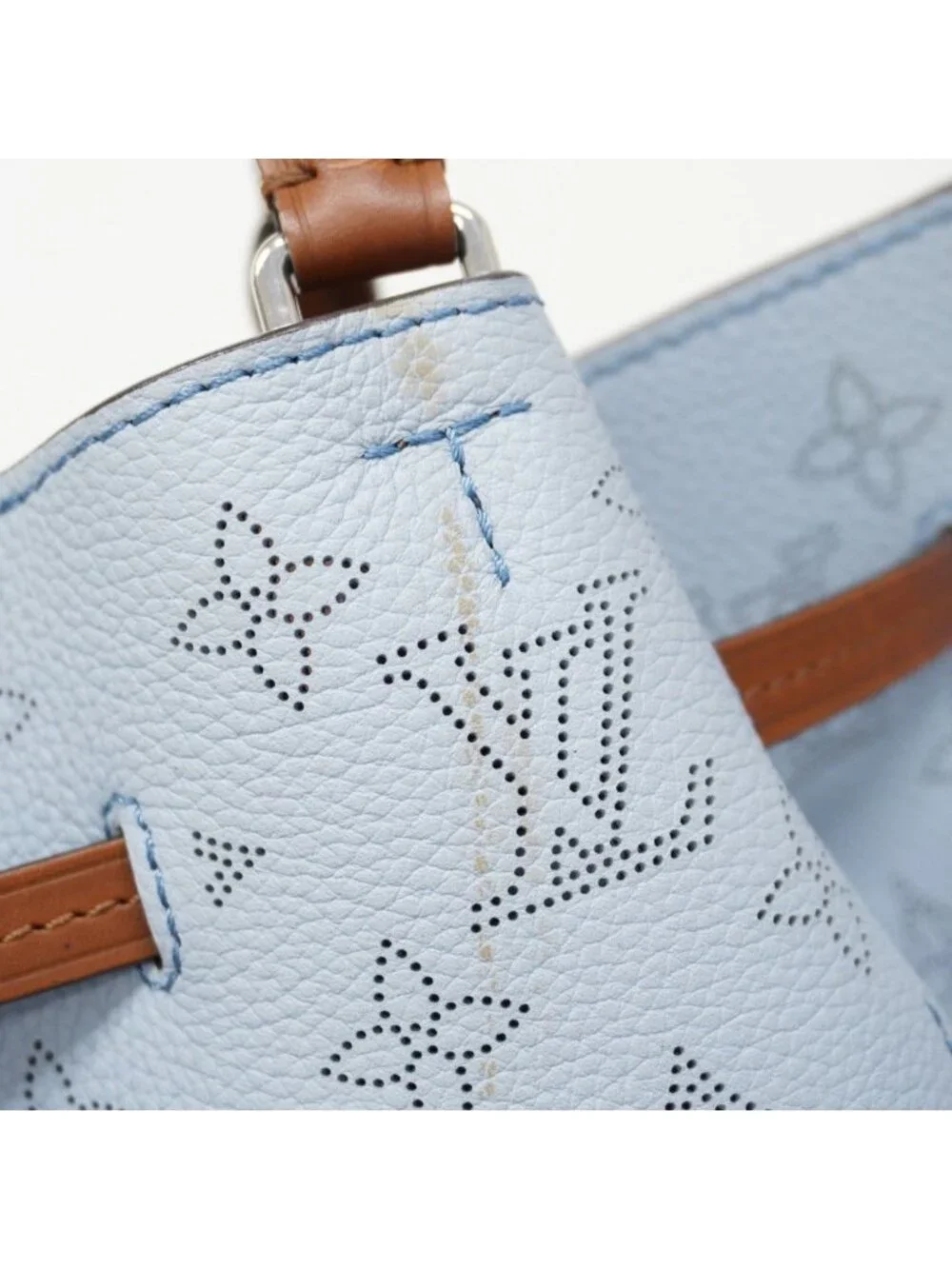 ★SOLD★ Louis Vuitton Handbag Mahina Girolatta Blue Horizon 2-Way - Picture 6 of 9